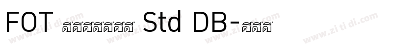 FOT ロックンロール Std DB字体转换